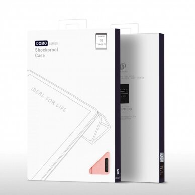 Dėklas Dux Ducis Domo eco-leather skirta Samsung Tab S9 FE+ - rožinis 4
