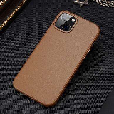 Dėklas Dux Ducis Grit Leather Case for iPhone 14 Plus Rudas 12 Dėklas Dux Ducis Grit Leather Case for iPhone 14 Plus Rudas 12