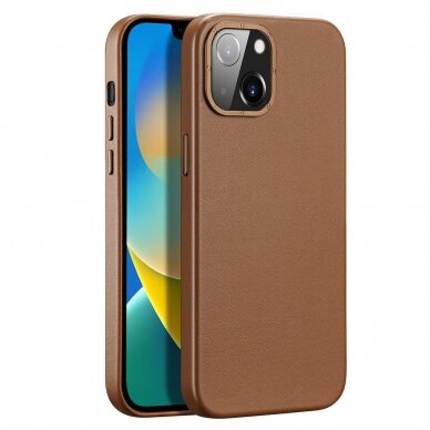 Dėklas Dux Ducis Grit Leather Case for iPhone 14 Plus Rudas Dėklas Dux Ducis Grit Leather Case for iPhone 14 Plus Rudas