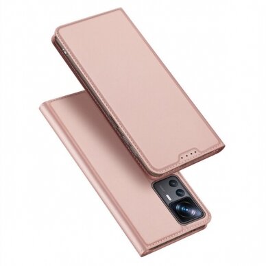Dėklas Dux Ducis Skin Pro Xiaomi 12T/12T Pro rožinis-auksinis Dėklas Dux Ducis Skin Pro Xiaomi 12T/12T Pro rožinis-auksinis