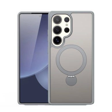Dėklas Dux Ducis Yind With Magnetic Stand skirtas Samsung S938 S25 Ultra pilkas