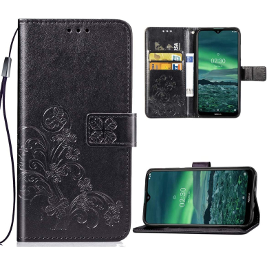 Dėklas Flower Book Samsung A566 A56 5G juodas