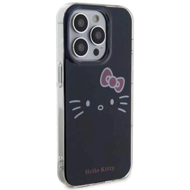 Dėklas Hello Kitty IML Kitty Face iPhone 15 Pro - Juodas 3 Dėklas Hello Kitty IML Kitty Face iPhone 15 Pro - Juodas 3