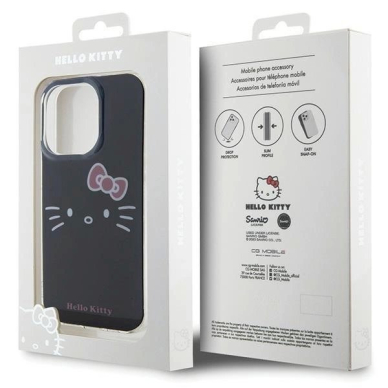 Dėklas Hello Kitty IML Kitty Face iPhone 15 Pro - Juodas 7 Dėklas Hello Kitty IML Kitty Face iPhone 15 Pro - Juodas 7
