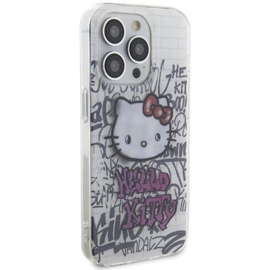 Dėklas Hello Kitty IML Kitty On Bricks Graffiti iPhone 14 Pro Max - Baltas 3 Dėklas Hello Kitty IML Kitty On Bricks Graffiti iPhone 14 Pro Max - Baltas 3