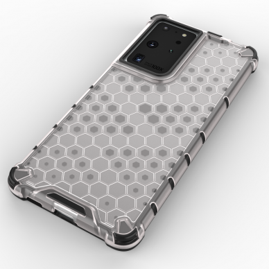 Dėklas Honeycomb Samsung Galaxy S22 Ultra juodas 2