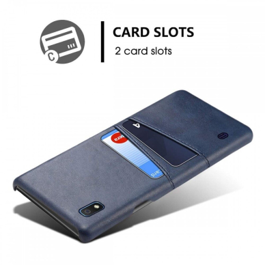 Akcija! Dėklas Leather Card Case Samsung A105 A10 Tamsiai Mėlynas  HZL0431 3 Akcija! Dėklas Leather Card Case Samsung A105 A10 Tamsiai Mėlynas  HZL0431 3
