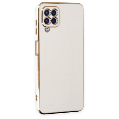 Dėklas Lighting Color Case for Samsung Galaxy A12 5G Baltas, auksiniais kraštais 1 Dėklas Lighting Color Case for Samsung Galaxy A12 5G Baltas, auksiniais kraštais 1