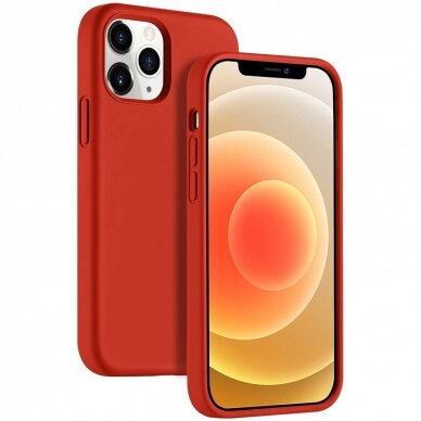 Dėklas Liquid Silicone 1.5mm iPhone 13 Pro Max raudonas Dėklas Liquid Silicone 1.5mm iPhone 13 Pro Max raudonas