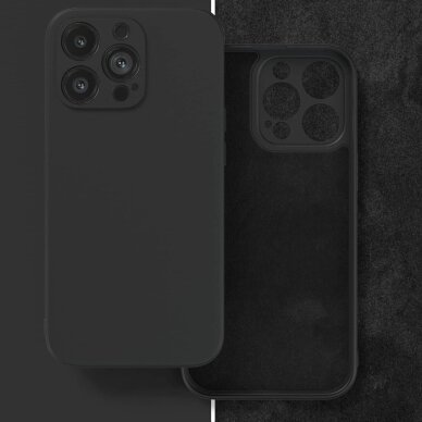 Dėklas Liquid Silicone 1.5mm Apple iPhone 16 Pro juodas 1 Dėklas Liquid Silicone 1.5mm Apple iPhone 16 Pro juodas 1