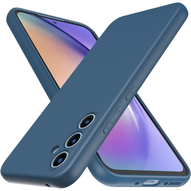 Dėklas Liquid Silicone 1.5mm Samsung A146 A14 5G tamsiai mėlynas Dėklas Liquid Silicone 1.5mm Samsung A146 A14 5G tamsiai mėlynas