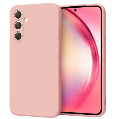Dėklas Liquid Silikoninis 1.5mm Samsung A566 A56 5G rožinis