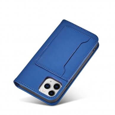 Dėklas Magnet Card Case for iPhone 12 Pro Max Mėlynas 20