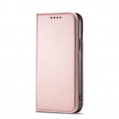 Dėklas Magnet Card Case for iPhone 12 Pro Max Rožinis 8