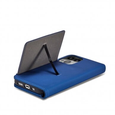 Dėklas Magnet Card Case for iPhone 13 mini Mėlynas 6