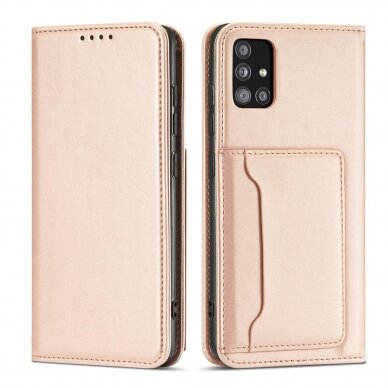 Dėklas Magnet Card Case Samsung Galaxy A13 5G Rožinis Dėklas Magnet Card Case Samsung Galaxy A13 5G Rožinis