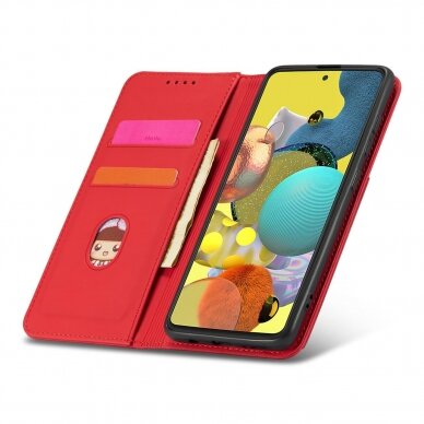 Dėklas Magnet Card Xiaomi Redmi Note 11 Pro Raudonas 17