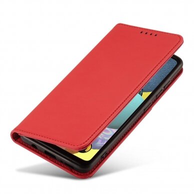 Dėklas Magnet Card Xiaomi Redmi Note 11 Pro Raudonas 13