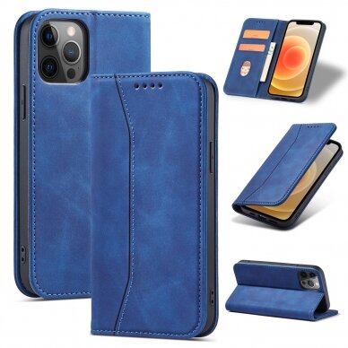 Dėklas Magnet Fancy Case for iPhone 12 Pro Max Mėlynas 4