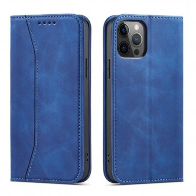 Dėklas Magnet Fancy Case for iPhone 12 Pro Max Mėlynas 1