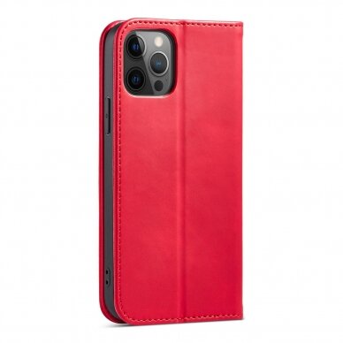 Dėklas Magnet Fancy Case for iPhone 12 Pro Max Raudonas 2