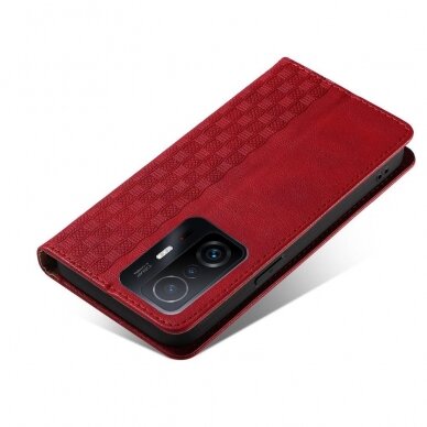 Dėklas Magnet Strap Case for Xiaomi Redmi Note 11 Pro Raudonas 2