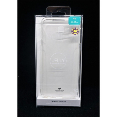 Dėklas Mercury Jelly Clear Samsung J415 J4 Plus 2018 Skaidrus Dėklas Mercury Jelly Clear Samsung J415 J4 Plus 2018 Skaidrus