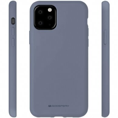 Dėklas Mercury Silicone Case Apple Iphone 12 Pro Max Levandos Pilka  UGLX912 1