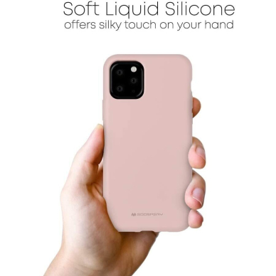 Dėklas Mercury LSR Soft Apple Iphone 12/12 Pro Rožinio Smėlio 3
