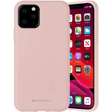 Dėklas Mercury LSR Soft Apple Iphone 12/12 Pro Rožinio Smėlio