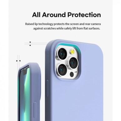 Dėklas Mercury Silicone Case Apple iPhone 13 levandos pilka 5 Dėklas Mercury Silicone Case Apple iPhone 13 levandos pilka 5