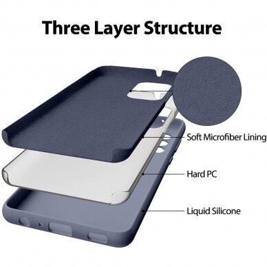 Dėklas Mercury LSR Soft Samsung A52/ A52s levandos pilka  1