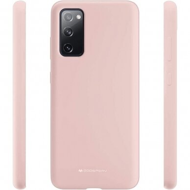 Dėklas Mercury Silicone Case Samsung G780 S20 FE rožinio smėlio  1