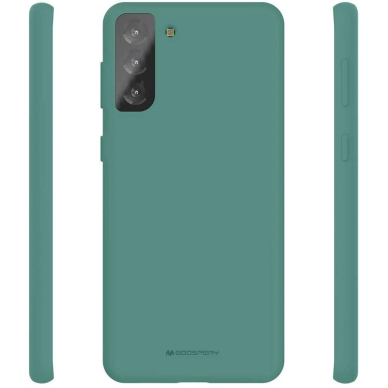 Dėklas Mercury LSR Soft Samsung G990 S21 FE tamsiai žalias  1