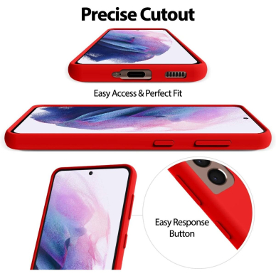 Dėklas Mercury LSR Soft Samsung S21 raudonas 2 Dėklas Mercury LSR Soft Samsung S21 raudonas 2