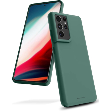 Dėklas Mercury Silikoninis Dėklas Samsung S931 S25 Tamsiai žalias