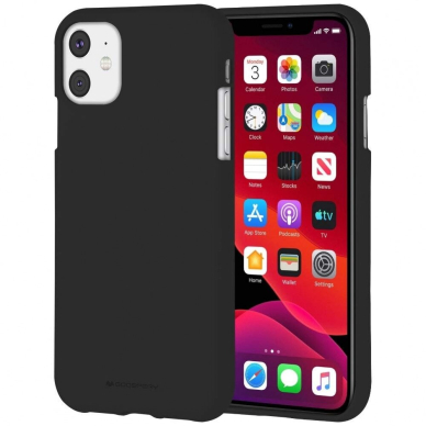 Dėklas Mercury Soft Jelly Case Apple Iphone 11 Juodas Dėklas Mercury Soft Jelly Case Apple Iphone 11 Juodas