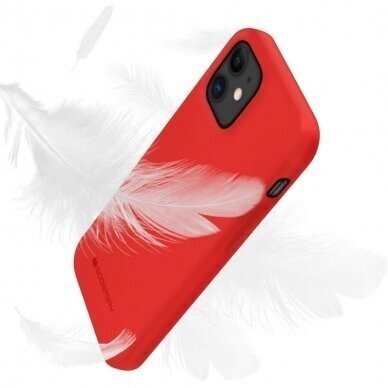 Dėklas Mercury Soft Jelly Case Apple iPhone 12 mini raudonas  2