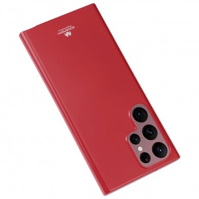 Dėklas Mercury Soft Jelly Case Samsung S22 Ultra raudonas 1
