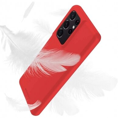 Dėklas Mercury Soft Jelly Case Samsung S918 S23 Ultra 5G raudonas 3