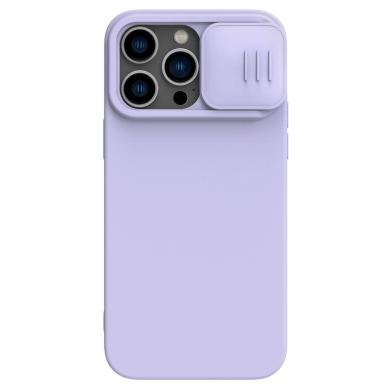 Dėklas Nillkin CamShield Silky Magnetic Silicone Apple iPhone 14 Plus šviesiai violetinis Dėklas Nillkin CamShield Silky Magnetic Silicone Apple iPhone 14 Plus šviesiai violetinis