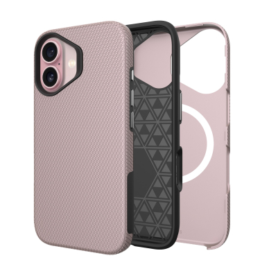 Dėklas Perfectionists Triangle Mag Case Apple iPhone 13/14 rožinio aukso