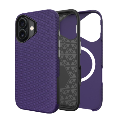 Dėklas Perfectionists Triangle Mag Case Apple iPhone 15 violetinis