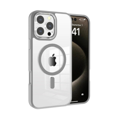 Dėklas Premium Mag Cover Apple iPhone 14 Pro Max pilkas
