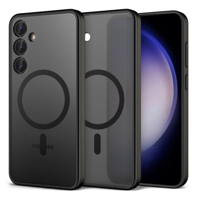 Samsung S936 S25 Plus Reach Matte MagSafe dėklas – juodas Samsung S936 S25 Plus Reach Matte MagSafe dėklas – juodas