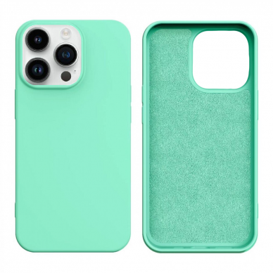 Dėklas Silicone iPhone 13 Pro Max Mėtinis Dėklas Silicone iPhone 13 Pro Max Mėtinis
