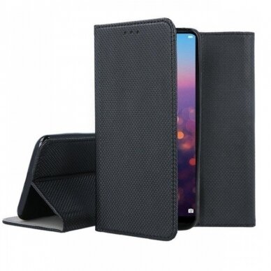 Dėklas Smart Magnet Huawei P20 Juodas Dėklas Smart Magnet Huawei P20 Juodas