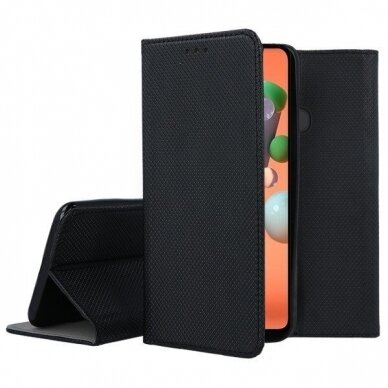 Dėklas Smart Magnet Huawei P20 Pro/P20 Plus juodas
