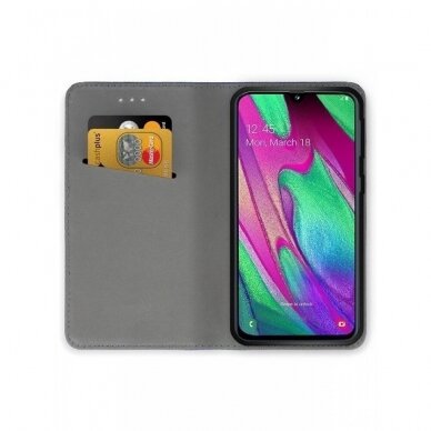 Dėklas Smart Magnet Samsung A405 A40 Juodas 2 Dėklas Smart Magnet Samsung A405 A40 Juodas 2