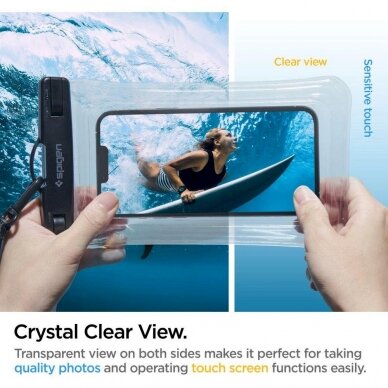 Dėklas Spigen A610 UNIVERSAL WATERPROOF FLOAT CASE CRYSTAL CLEAR 6 Dėklas Spigen A610 UNIVERSAL WATERPROOF FLOAT CASE CRYSTAL CLEAR 6